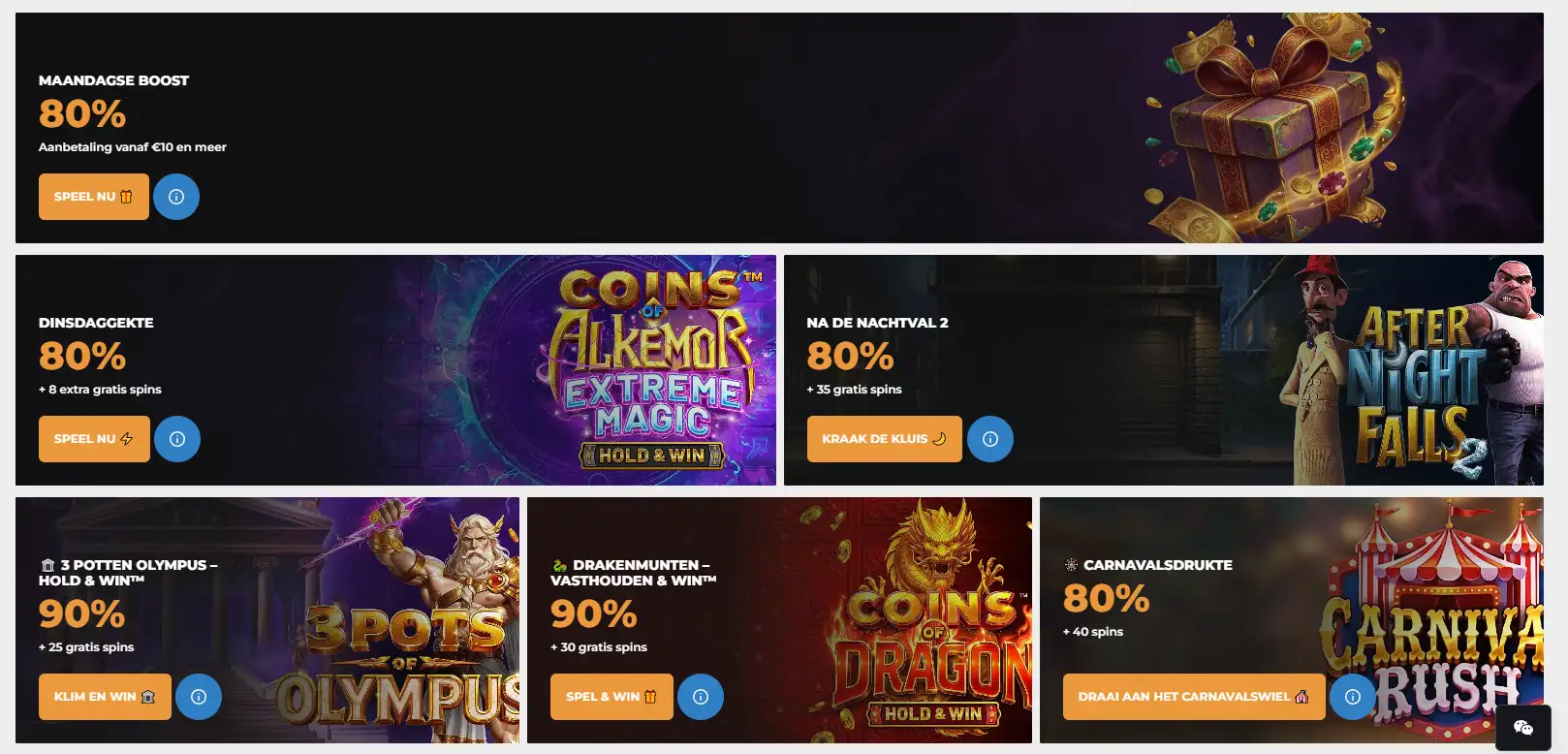 lord of spins casino bonussen