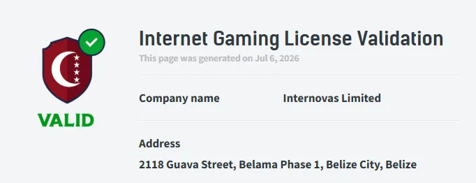 lord of spins casino licence
